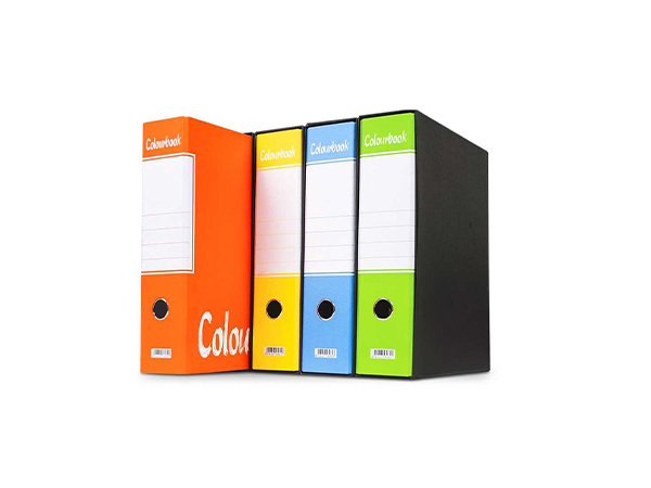 Set 4 registratori fluo con custodia
