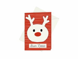 Biglietti 3D It's Christmas Time - Renna