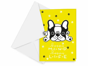 Biglietti 3D Creativity- French Bulldog