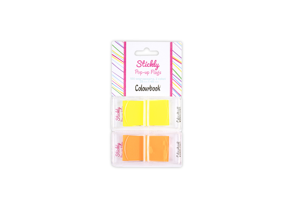 Stickly Pop Up Flags - 25x45mm arancione giallo