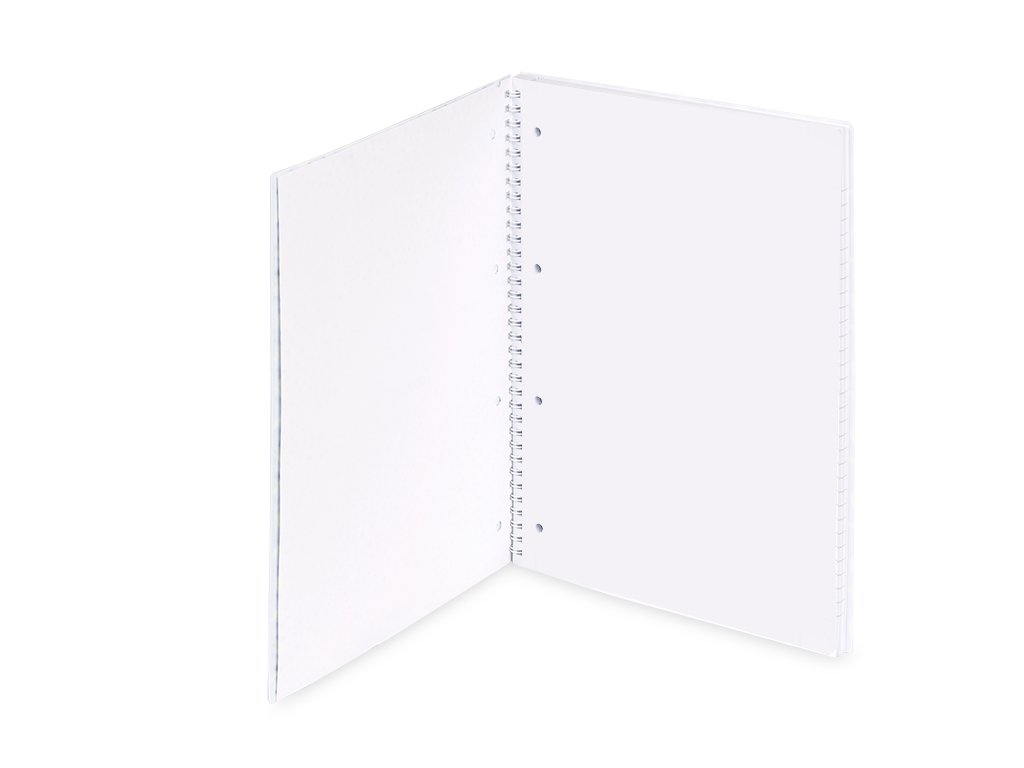 quaderno a spirale rigatura bianco