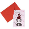 Biglietto augurale Pop Pandas love bamboo