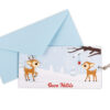 Biglietto di Natale a scorrimento Piccole renne