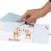 Dettaglio biglietto di Natale a scorrimento Piccole renne