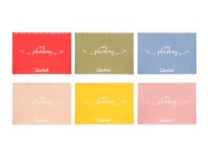 Planner settimanale da tavolo Pastel 34x24cm - 6 colori