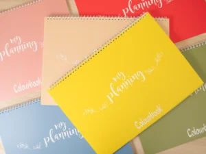 planner settimanali da scrivania. fantasia pastel. formato 34x24cm.