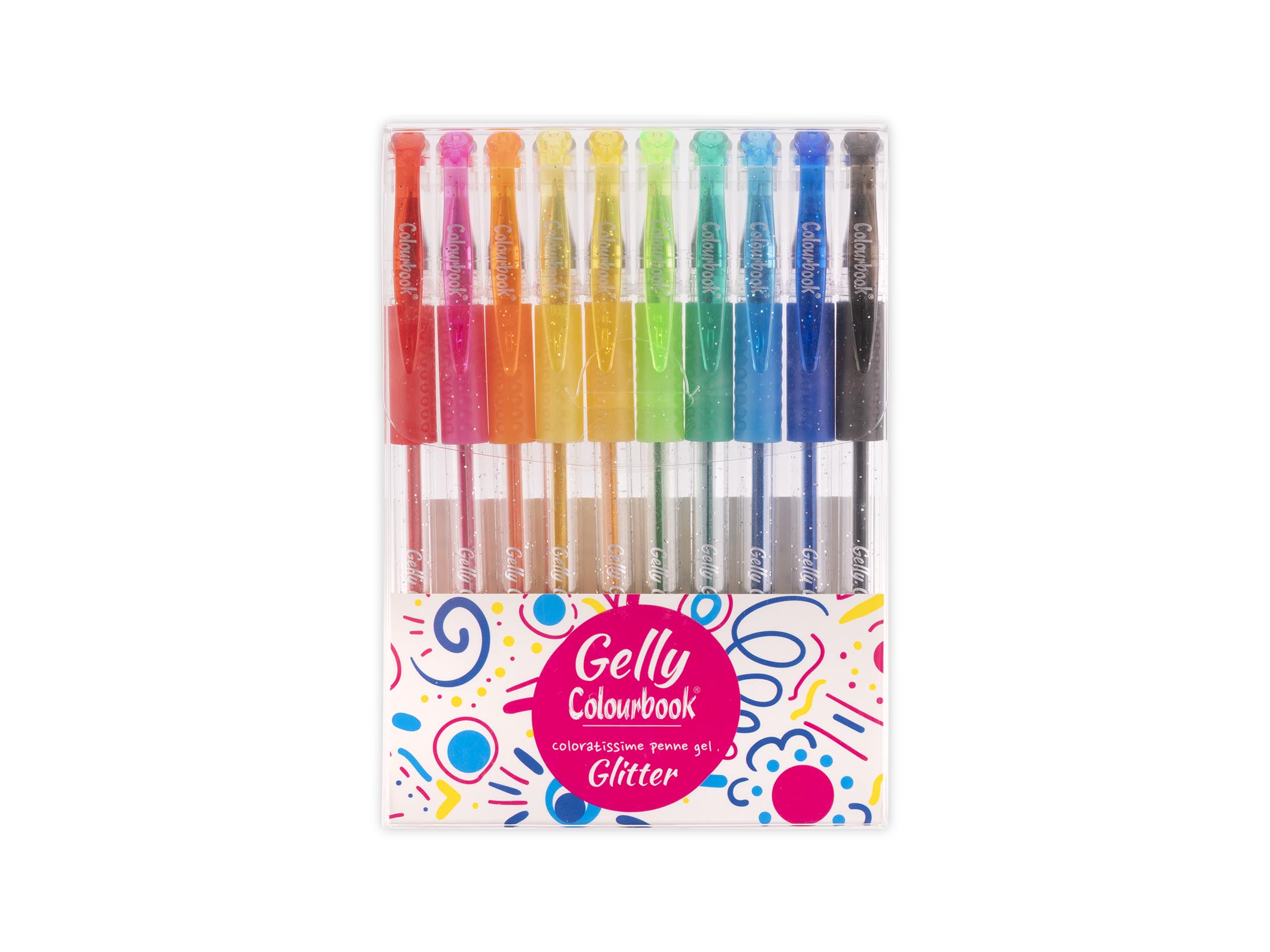 Set 10 penne gel Gelly Glitter