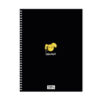 retro quaderno a spirale stay trippy giallo