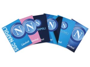 Quaderno a spirale A5 SSC Napoli - Quadretti 5 millimetri