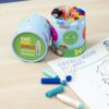 Scatola 24 mini pennarelli punta conica kids jumbo ambientata