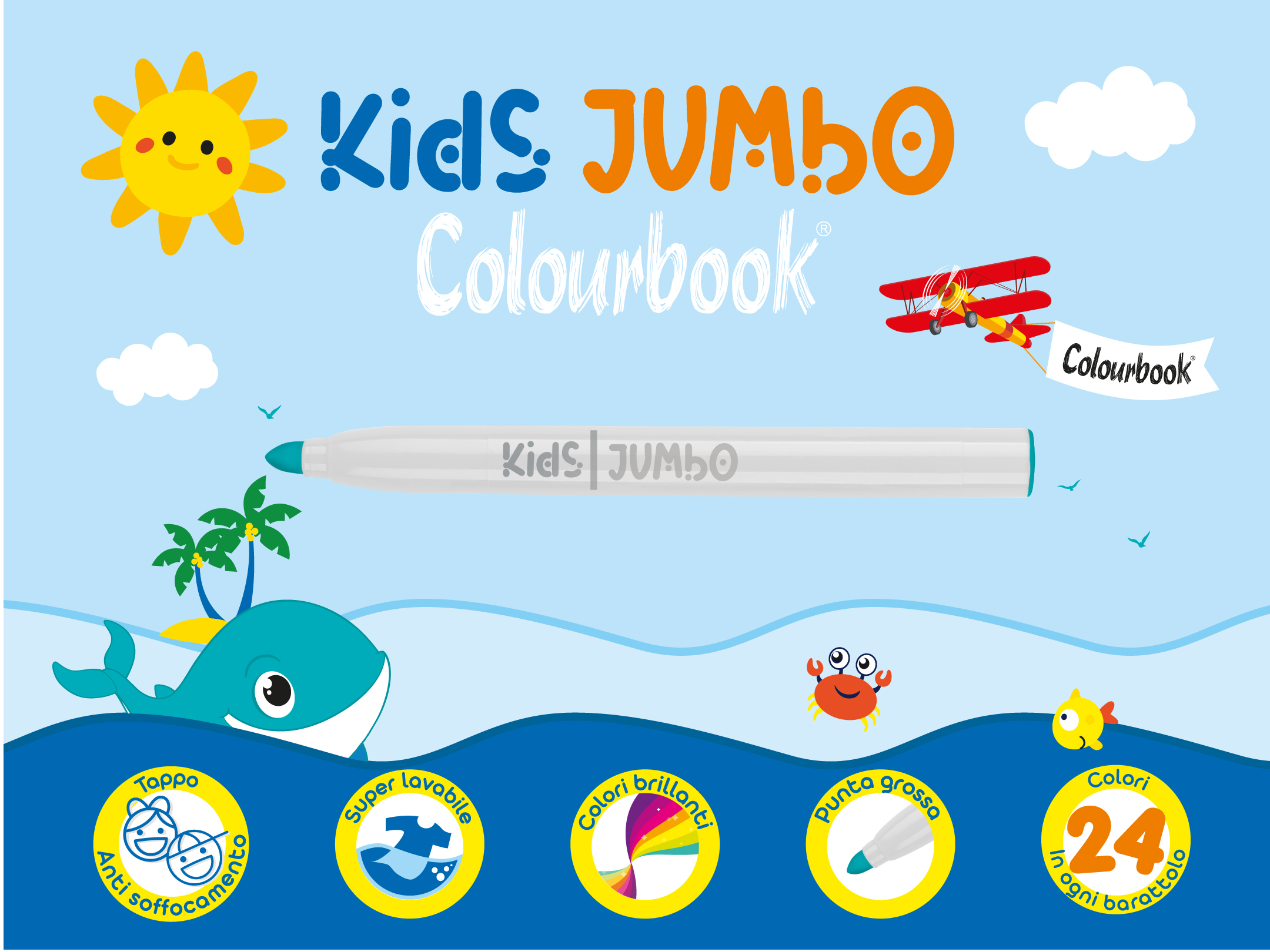 informazioni pennarelli punta grossa Kids Jumbo