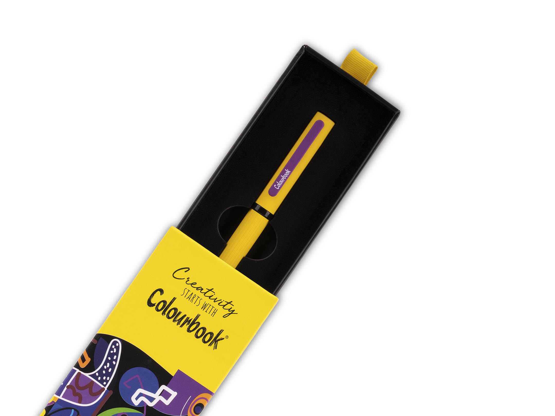 Scatolino penna a sfera Creativity giallo