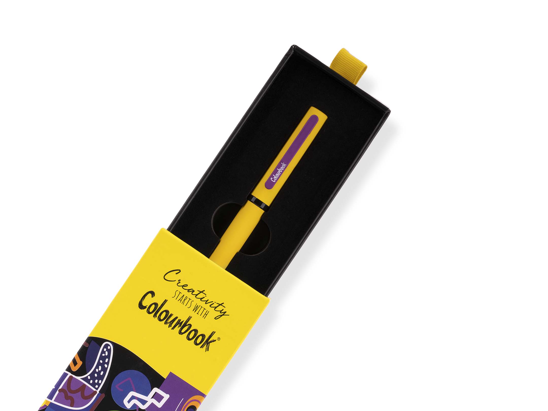 Scatolino penna roller Creativity giallo