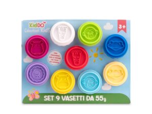 Set 9 vasetti plastilina KidDO'