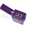Dettaglio temperamatite 2 fori viola Geolier