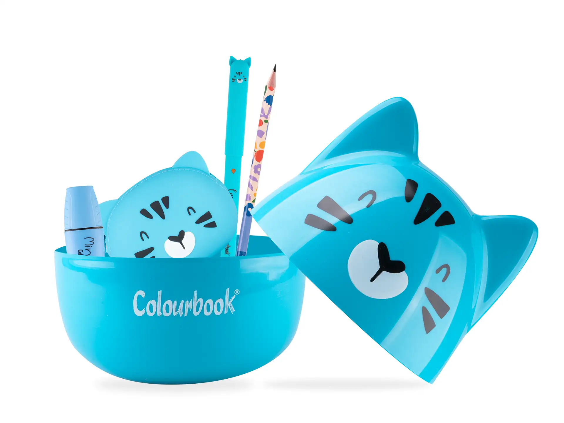Scatola regalo cancelleria Cancellotte Romeo: box con penne cancellabili e gadget a sorpresa