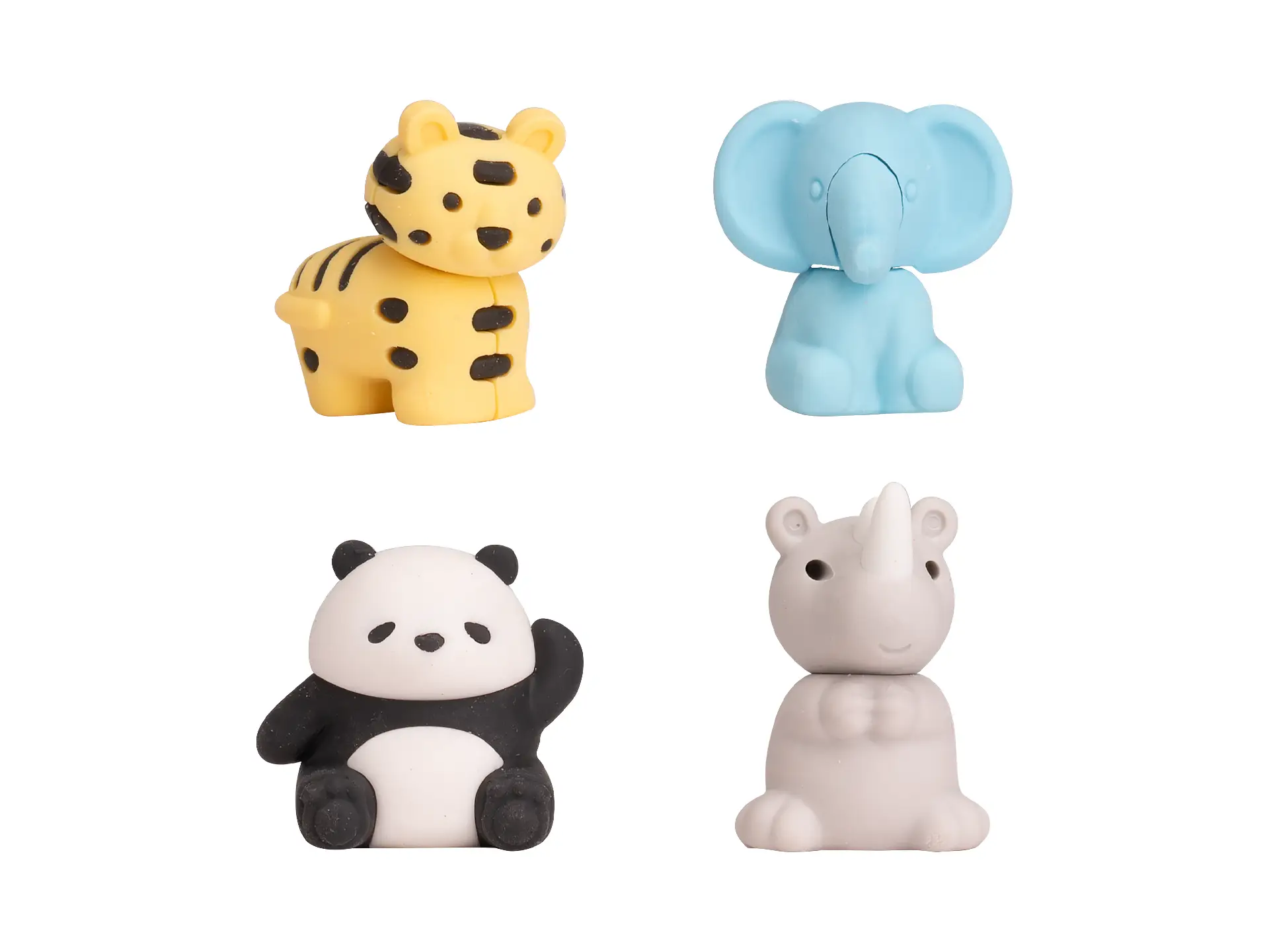 set 4 gommine zoo