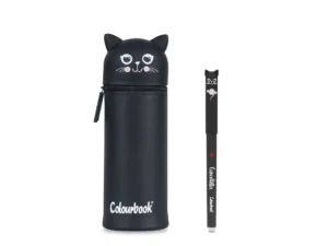 Astuccio Goommy Pets Black Cat + Penna Cancellotta Rossa