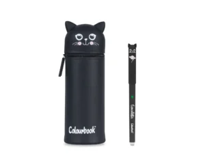 Astuccio Goommy Pets Black Cat + Penna Cancellotta Verde