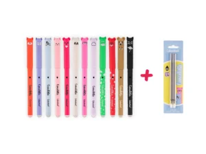 Set 2 penne Cancellotte inchiostro nero +2 refill omaggio