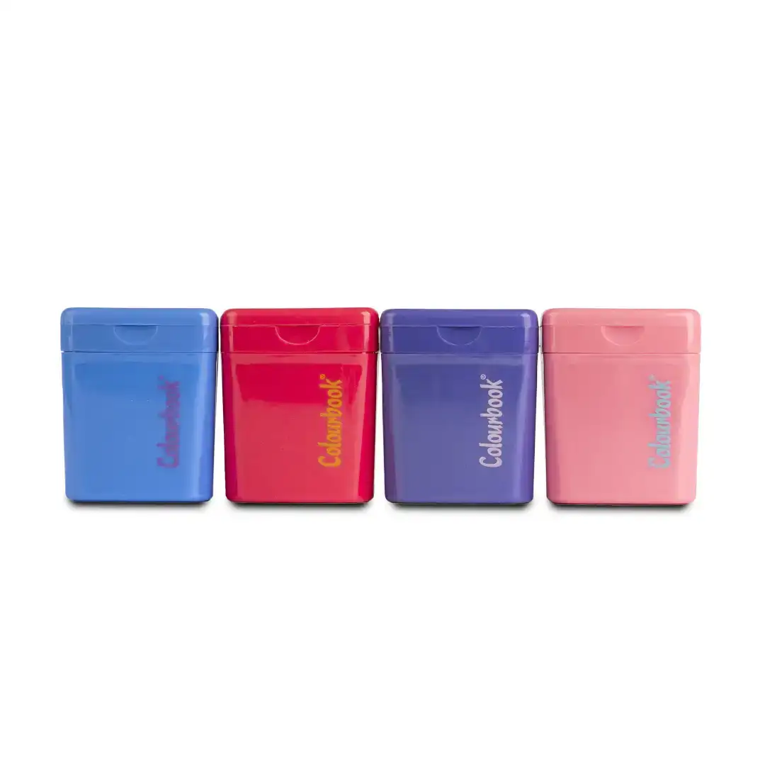 temperamatite con serbatoio 2 fori 4 colori