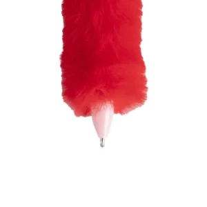 penna-sfera-peluche-rosso-dettaglio-punta
