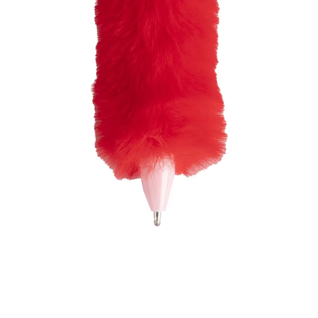 penna-sfera-peluche-rosso-dettaglio-punta