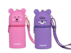 portamonete in silicone per bambini con gancetto portachiavi.