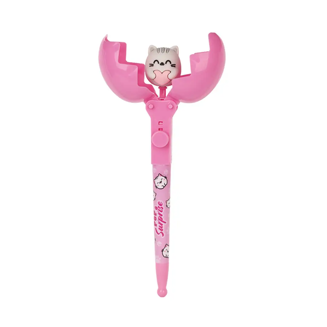 penna gadget per bambini pop surprise fantasia gatto