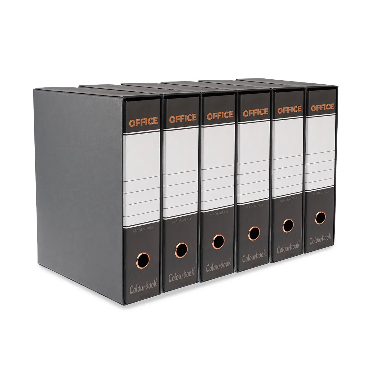 registratore office nero set da 6