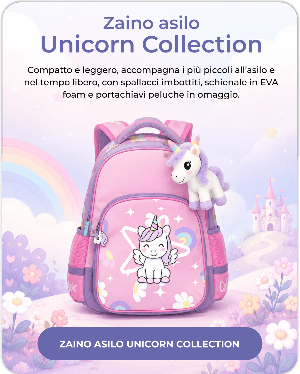 Zaino Asilo Unicorn Collection